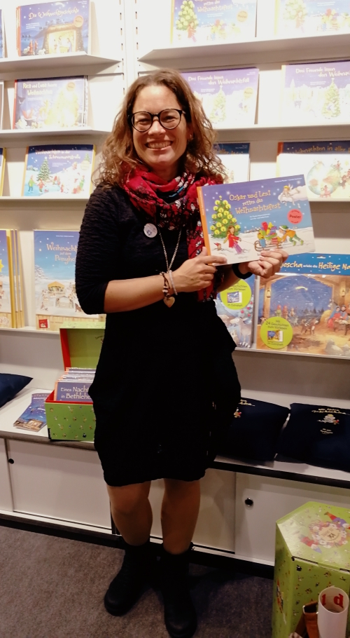Katharina Mauder, Kinderbuch, Kinderbuchautorin, Buchmesse, Weihnachten, Adventskalender, Oskar und Leni retten das Weihnachtsfest